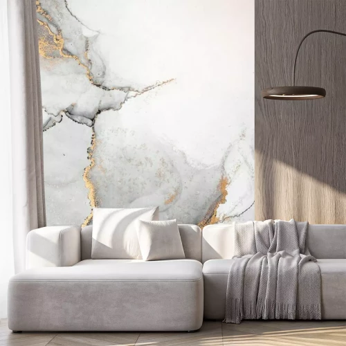 Sticker Marmer in grijs aquarel tinten