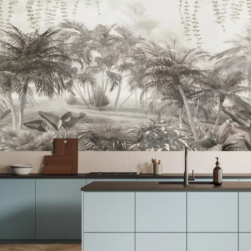 Fotobehang Sepia Jungle