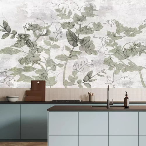 Fotobehang Groene bladeren