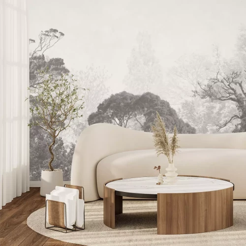 Fotobehang Vintage Bos