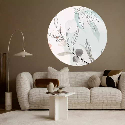 Sticker Aquarel olijftakken