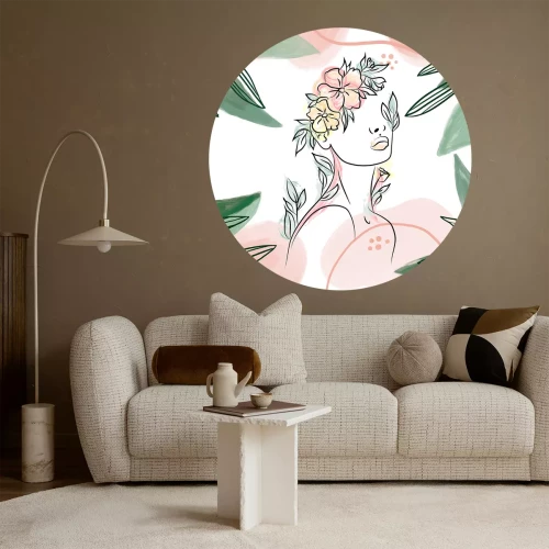 Sticker Vrouwelijke lijntekeningen