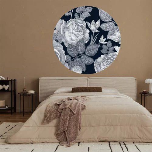 Sticker Monochrome pioenrozen