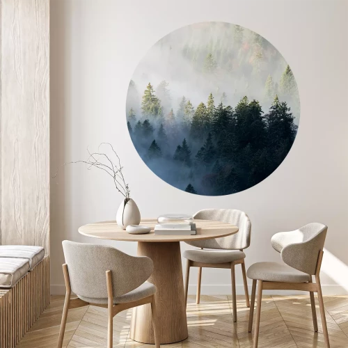 Sticker Ochtendnevel in het voorjaar