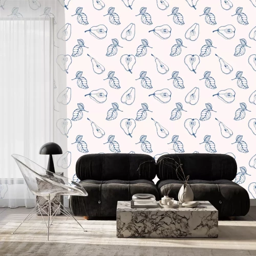 Behang helftjes van peren