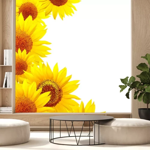 Sticker Grote gele bloemen