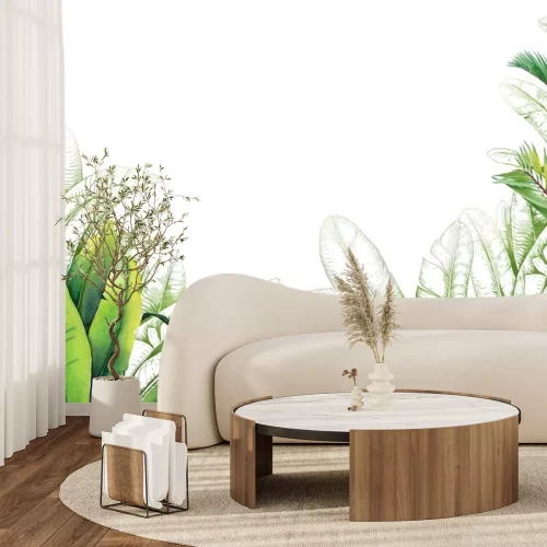 Sticker Groene exotische bladeren