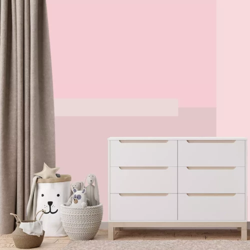 Fotobehang Pastelkleurige blokken vierkanten