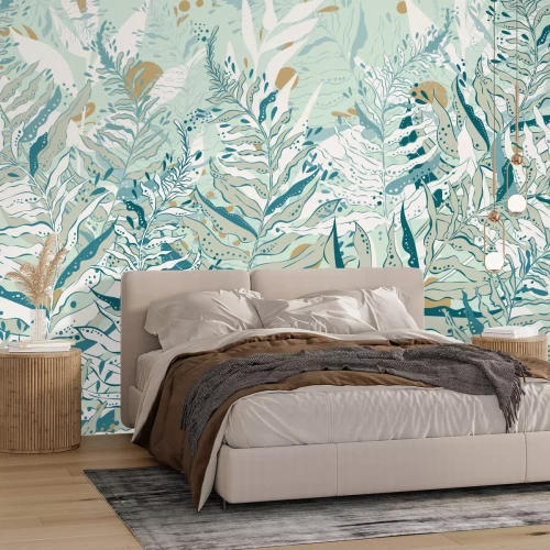 Fotobehang Varen love green