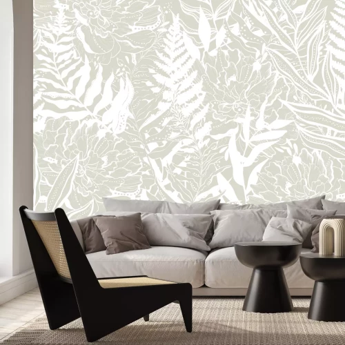 Fotobehang Varenbos na regen