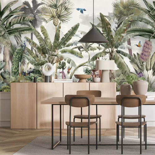 Fotobehang Dieren en vogels in de tropische jungle