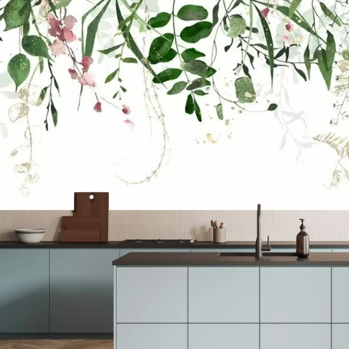 Sticker Hangende acaciabladeren