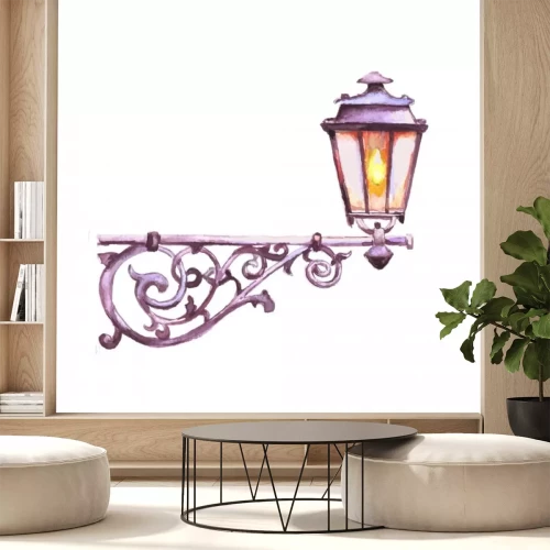 Sticker Violette lantaarn