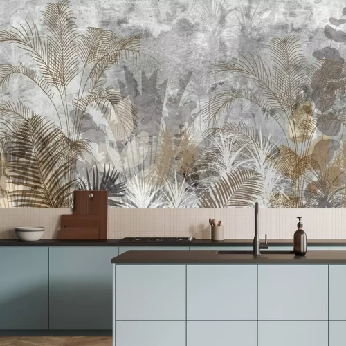 Fotobehang Tropische bruine textuur