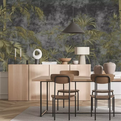 Fotobehang Lichtgroene bladeren