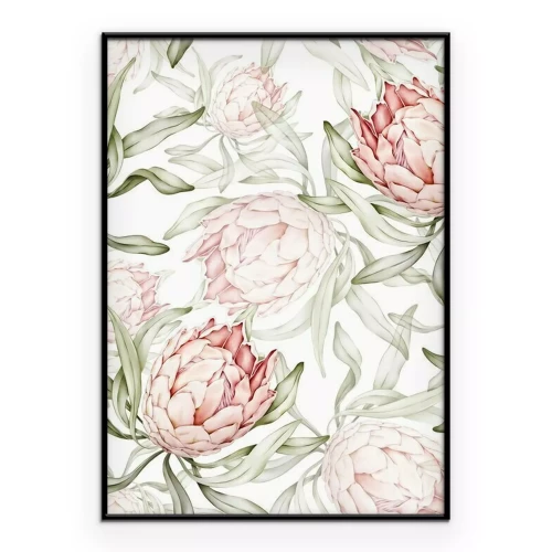 Poster Pastelkleurige bloemknoppen