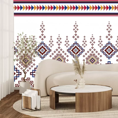 Sticker Azteeks geometrisch patroon