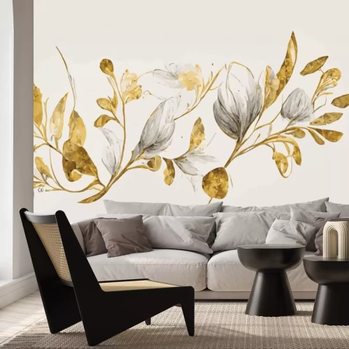 Sticker Elegant bloemenornament