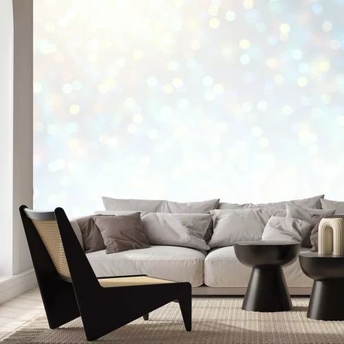 Fotobehang Sneeuw op een zonnige dag