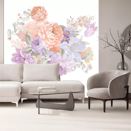 Sticker Roses, peony flowers and various other watercolor flowers and butterflies