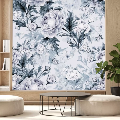 Sticker Shabby chique vintage bloemen