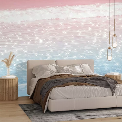 Fotobehang Een lichtgevend strand