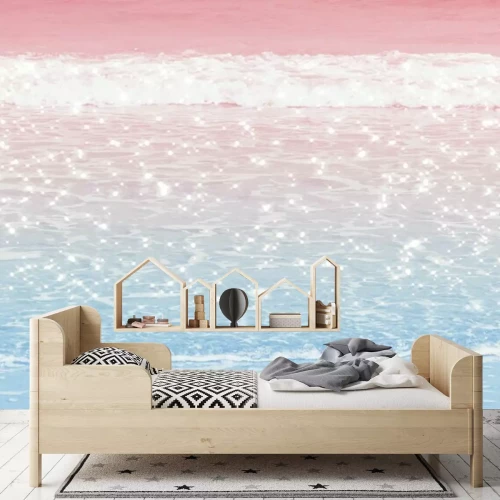 Fotobehang Een lichtgevend strand