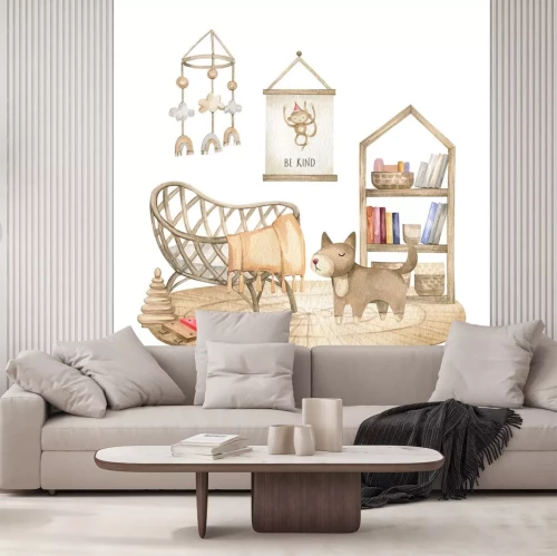 Sticker honden kamer