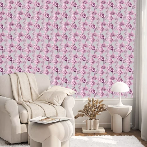 Behang Romantische roze orchidee