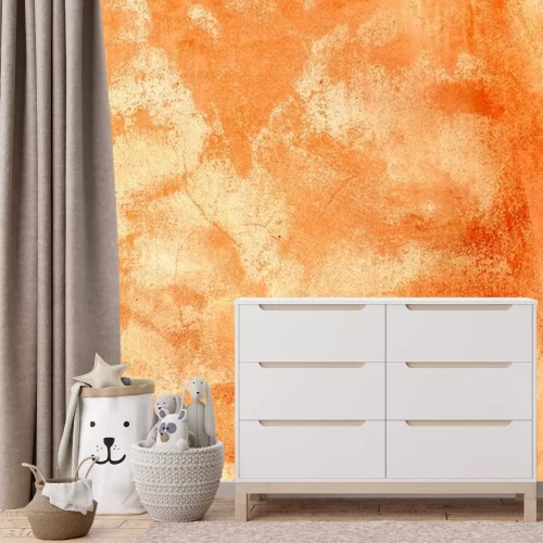 Fotobehang Oranje concrete grungetextuur