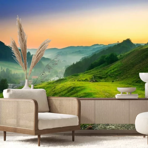 Fotobehang Bergen bij dageraad