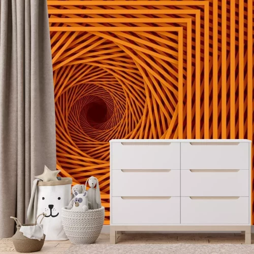 Fotobehang Abstracte 3D-spiraal