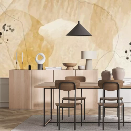 Fotobehang Abstractie in aardetinten