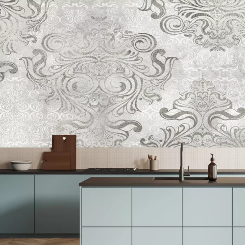 Fotobehang Decoratief patroon in gedempte tinten