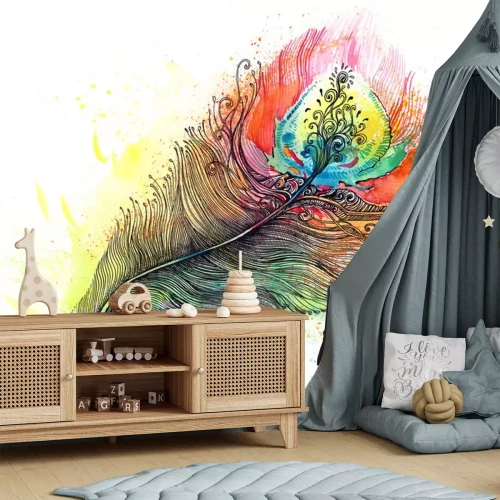 Sticker Veer in regenboogtinten