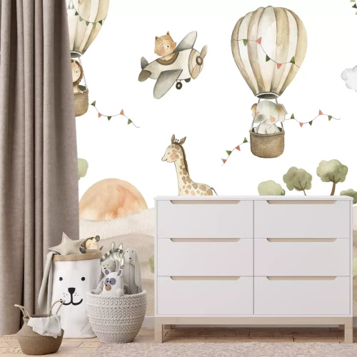 Fotobehang Safari voor kinderen met dieren