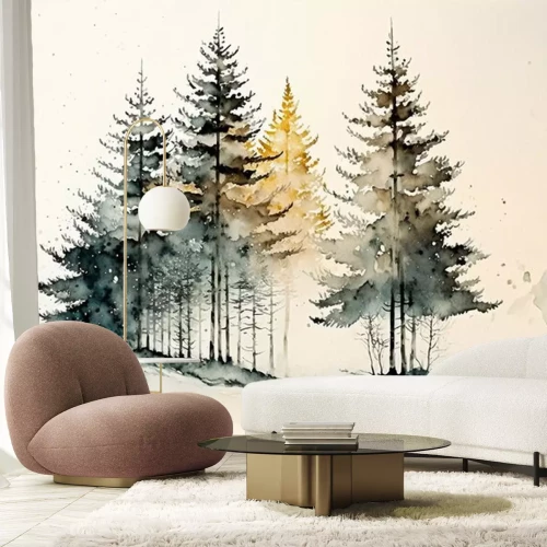 Sticker Bomen in de verte