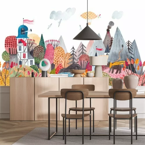 Fotobehang Een sprookjesland uit kinderdromen