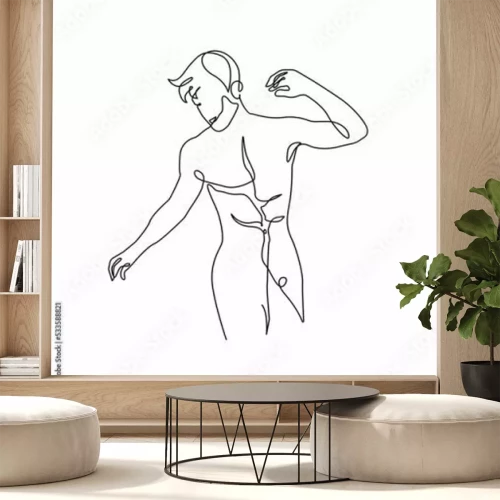 Fotobehang Mannelijk silhouet