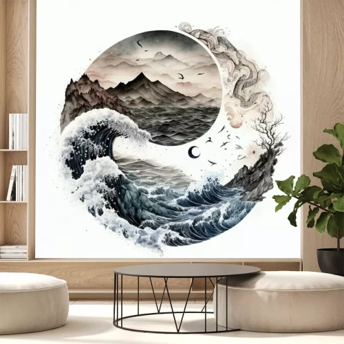 Sticker De harmonie van de natuur