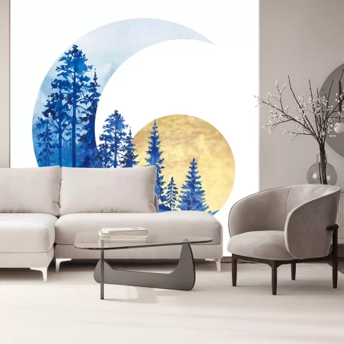 Sticker maan landschap