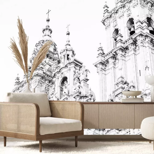 Fotobehang Kathedraal van Santiago de Compostela