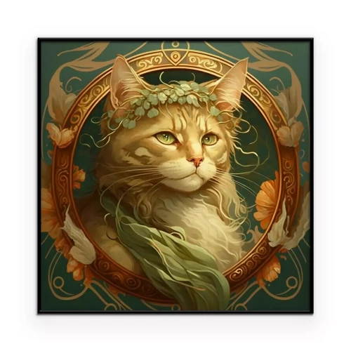 Poster Elegant portret van een kat