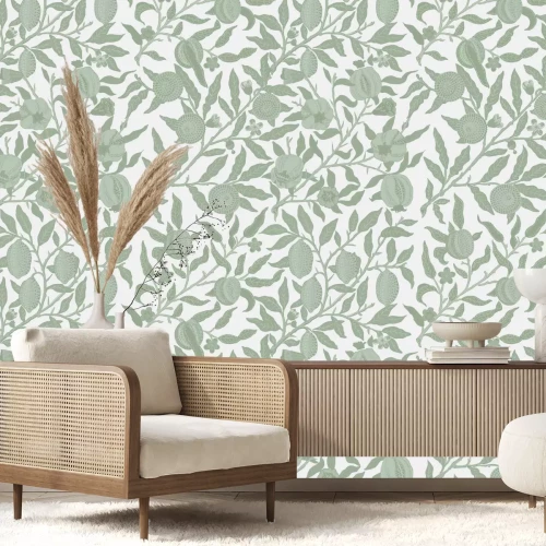 Fotobehang Plantengroei dofgroen