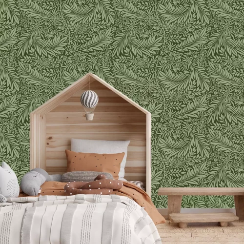 Fotobehang Art nouveau groen 