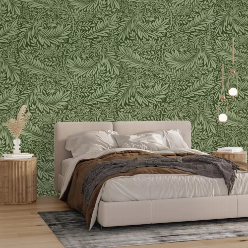 Fotobehang Art nouveau groen 