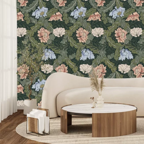 Fotobehang Bloemperken 