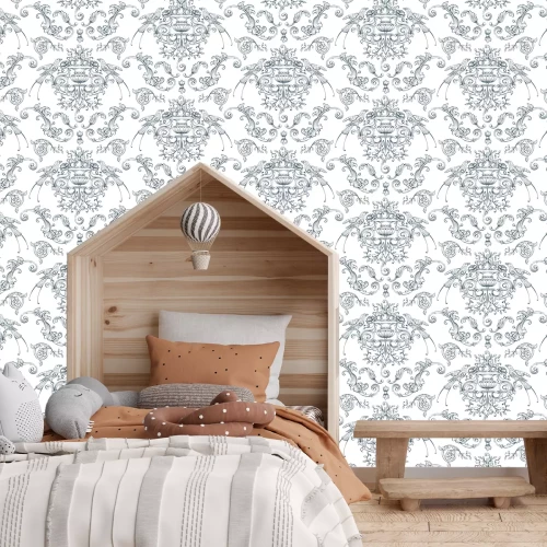 Fotobehang Bladvormige ornamenten