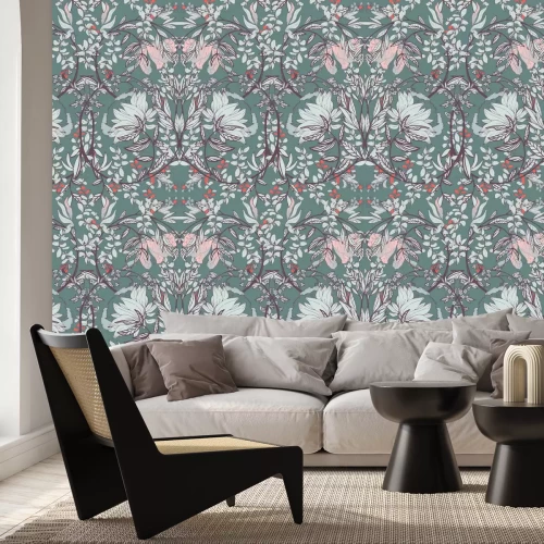 Fotobehang Microbladeren