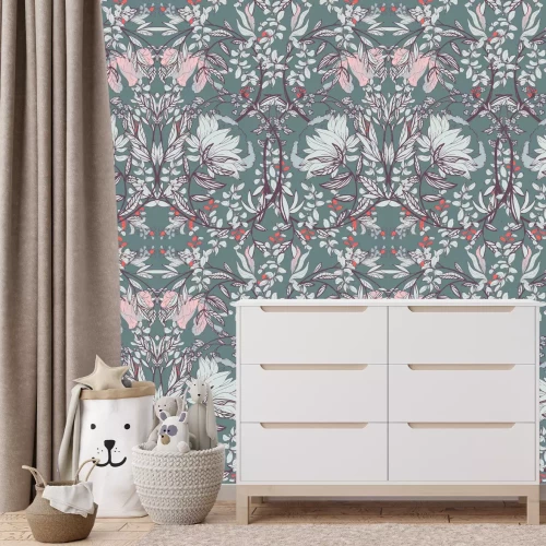 Fotobehang Microbladeren